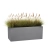 Trawy w szarej donicy LINEO 100x40x40 cm